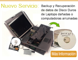 Servicio de Recuperacion de Datos de Disco Duro en Guatemala de laptops y computadoras arruinadas