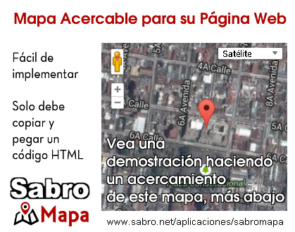 SabroMAPA | Mapa Dinamico y Acercable en Pagina Web| Codigo HTML para ...