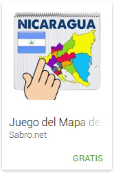 APP Android Juego Mapa de Nicaragua de arrastrar y soltar