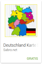 Android APP Juego del Mapa de Alemania de arrastra y soltar