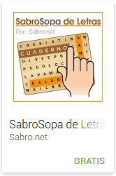 Android APP SabroSOPA Juego de Sopa de Letras