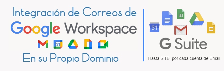 Servicio de Configuracion de Emails de GOOGLE WORKSPACE en su propio dominio