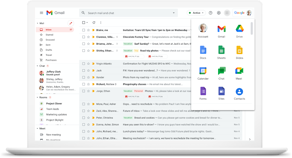 GOOGLE WORKSPACE Mail Integration service