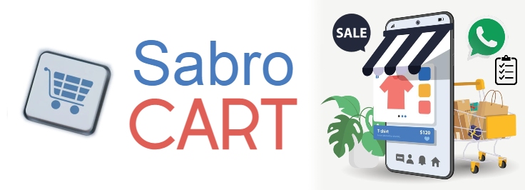SABROCART Widget to include a Shopping Cart on Your Website in less than 10 minutes