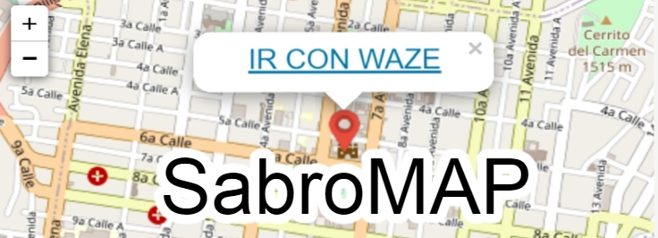 SABROMAP: CODIGO PARA INSERTAR UN MAPA EN SU SITIO WEB | SAAS API SABROMAP